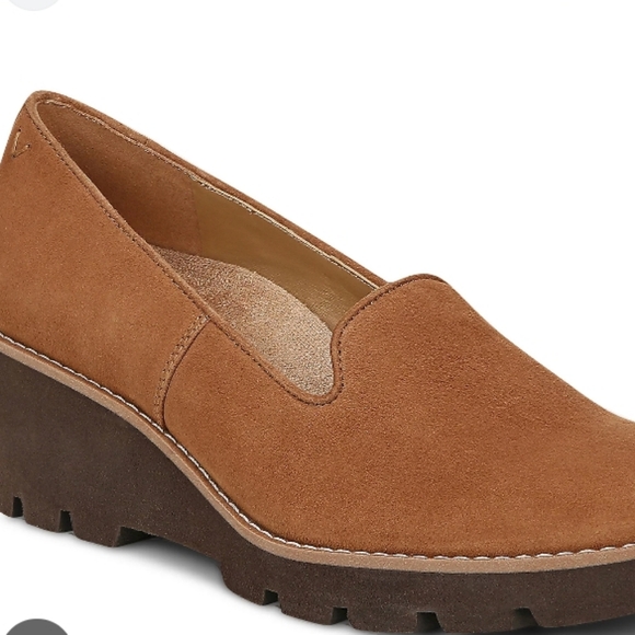 Vionic Water Repellent Leather or Suede Wedges Womens Willa Wedge - Picture 1 of 5